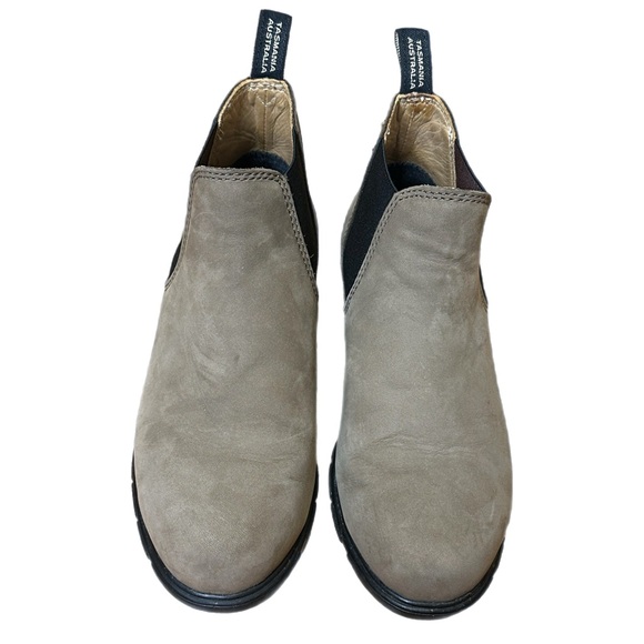 Blundstone BL 1974 Ankle Chelsea Stone Nubuck Suede Boots - Picture 2 of 10